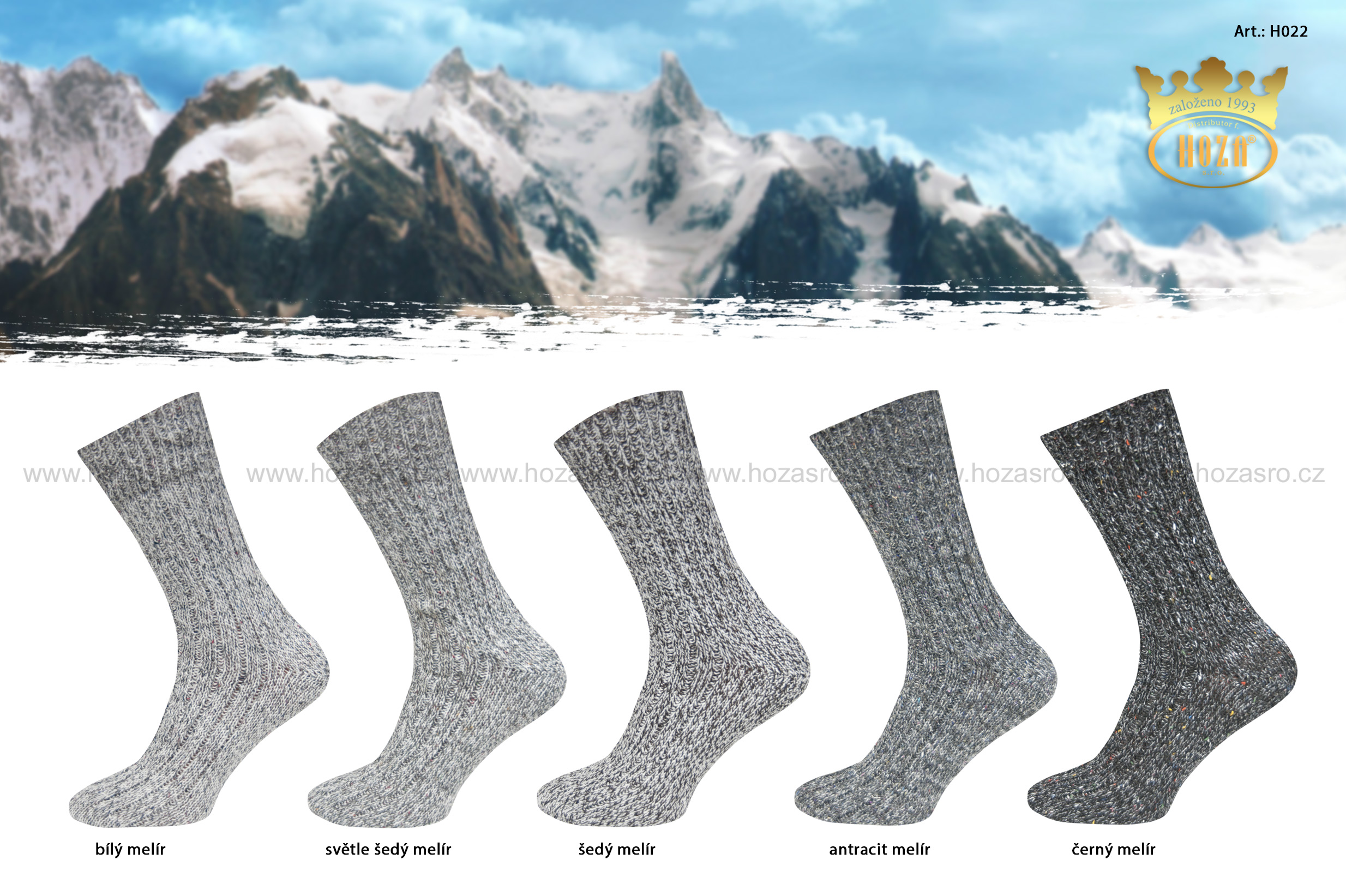 Pánské ponožky zimní HOZA Molin od 79,8kč - H022