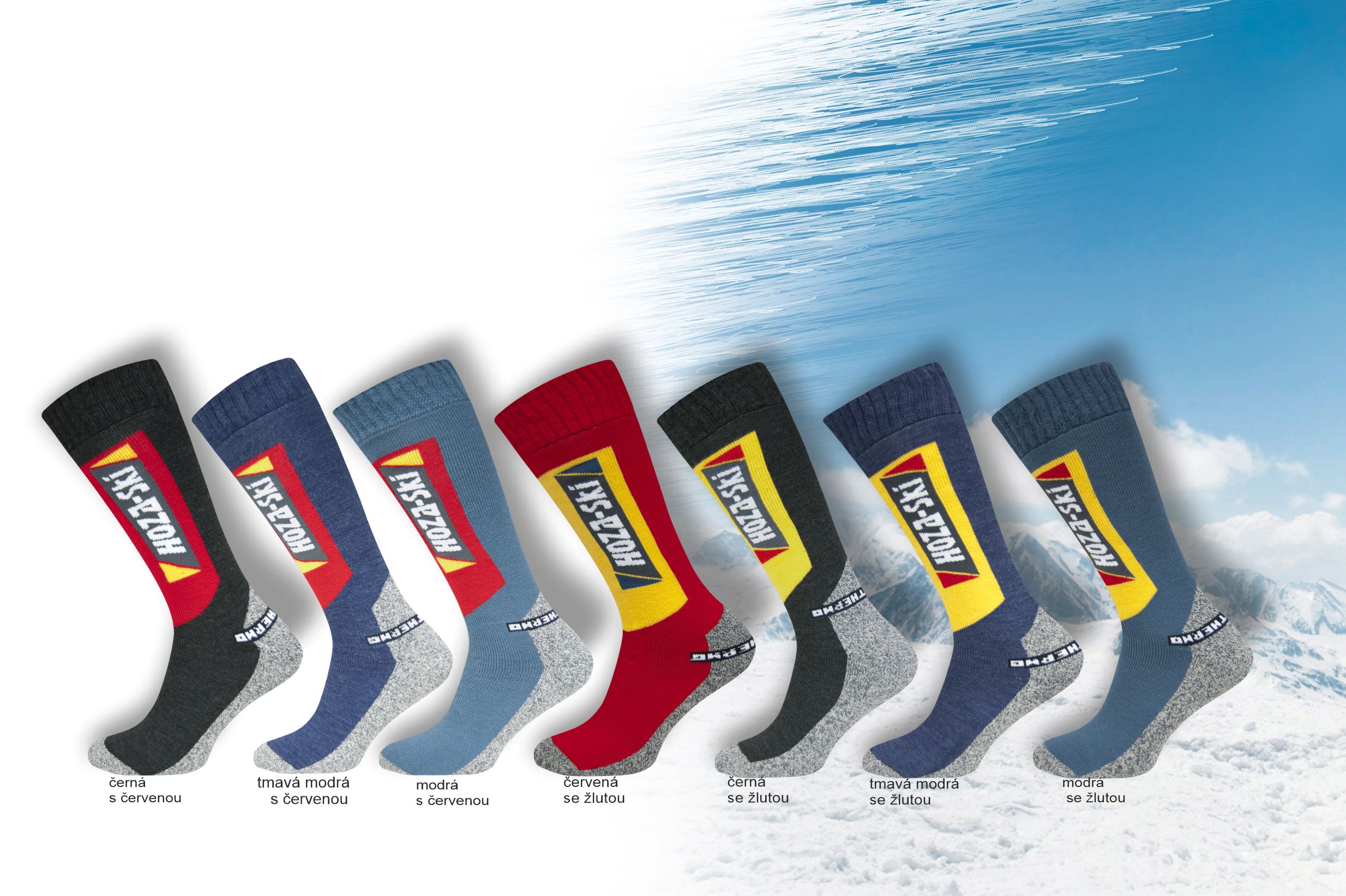 Dámské HOZA Ski - zimní lyžařské ponožky - H204