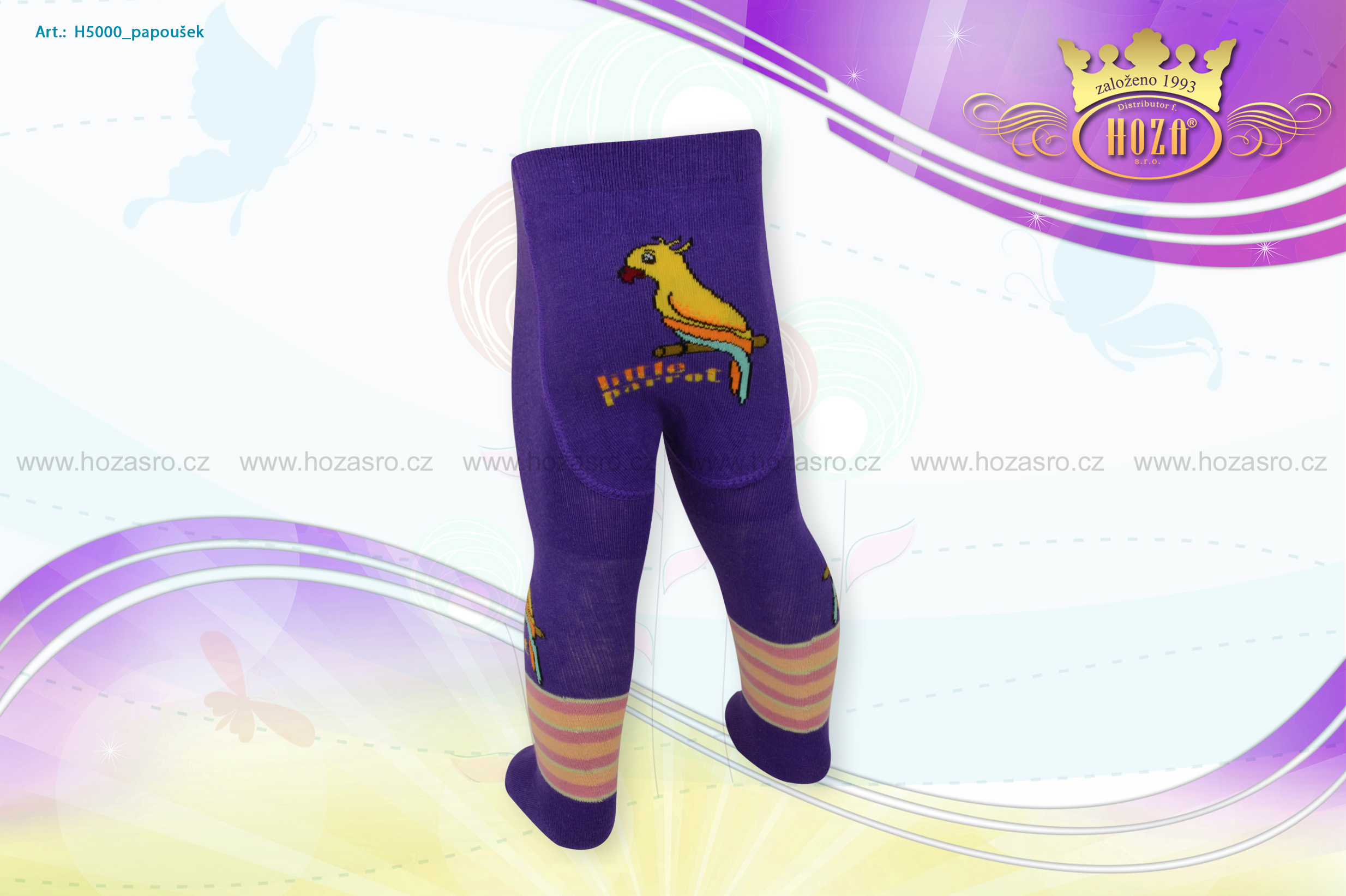 Dětské punčochové kalhoty - papoušek - H5000-n6