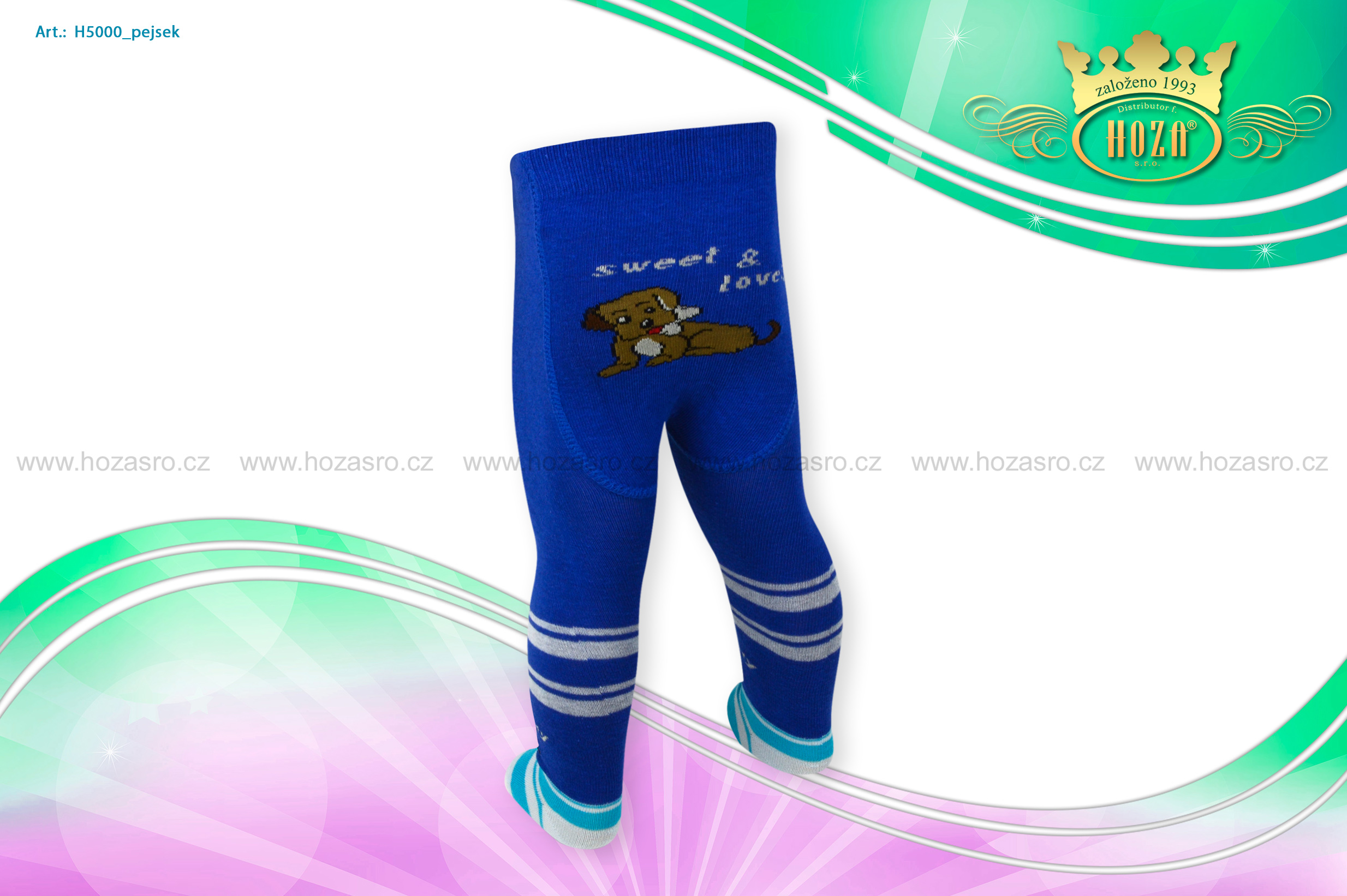 Dětské punčochové kalhoty - pejsek - H5000-n2