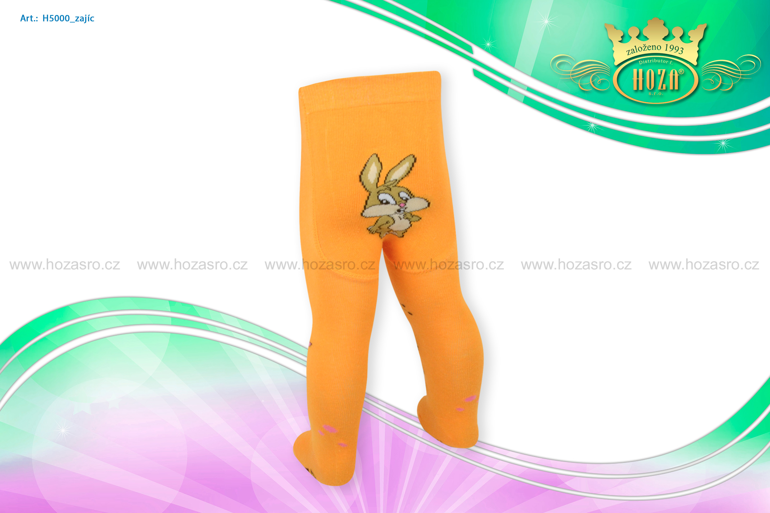 Dětské punčochové kalhoty - zajíc - H5000-n1